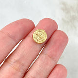 Herraje San Benito 0.45gr / 1cm / Tambor Oro Amarillo