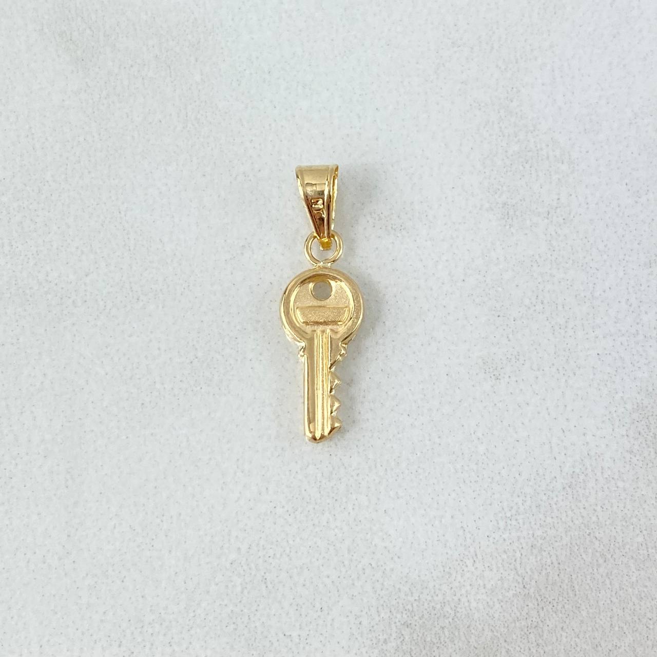 Dije Llave 0.45gr / 2.1cm / Troquelada Oro Amarillo 18K