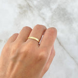 Anillo Texturizado Rectangular 2.1gr / T6 / Oro Amarillo