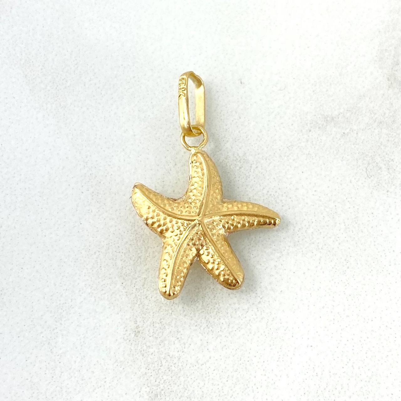 Dije Estrella De Mar 0.9gr / 2.4cm / Troquelado Oro Amarillo