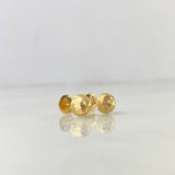 Topos Media Bola 0.75gr / 6mm Diamantada Oro Amarillo