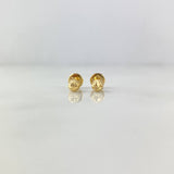 Topos Bola 4mm 0.55gr / Diamantada Oro Amarillo ©