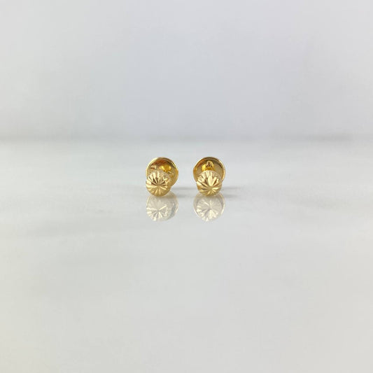 Topos Bola 4mm 0.55gr Diamantada Oro Amarillo*