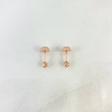 Topos Bola 3mm 0.45gr Diamantada Oro Rosa