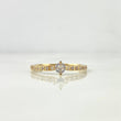 Anillo Solitario Churumbela 1.95gr / T7 1/4 / Circones Blancos Oro Amarillo