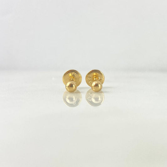 Topos Bola 0.45gr / 3mm Lisa Oro Amarillo 18K ©