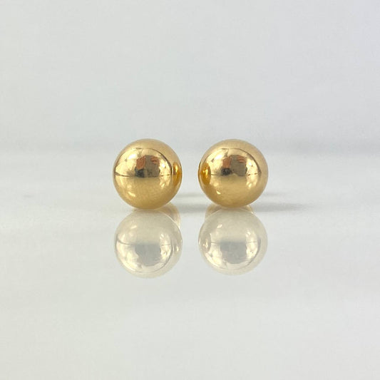 Topos Bola 0.95gr / 8mm Lisa Oro Amarillo