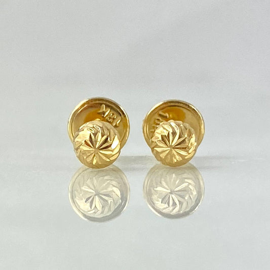 Topos Media Bola 4mm 0.5gr / Diamantada Oro Amarillo