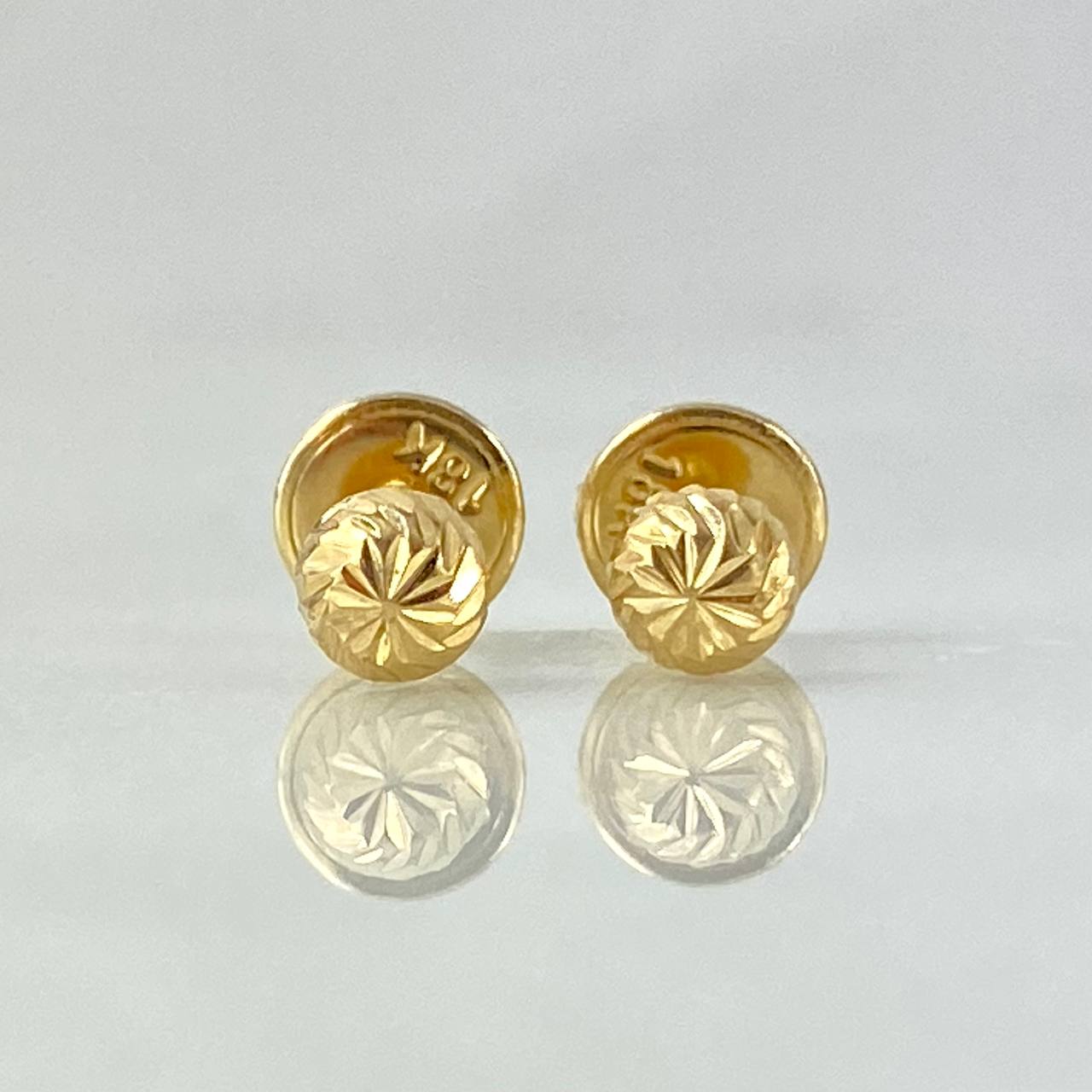 Topos Media Bola 4mm 0.5gr / Diamantada Oro Amarillo *