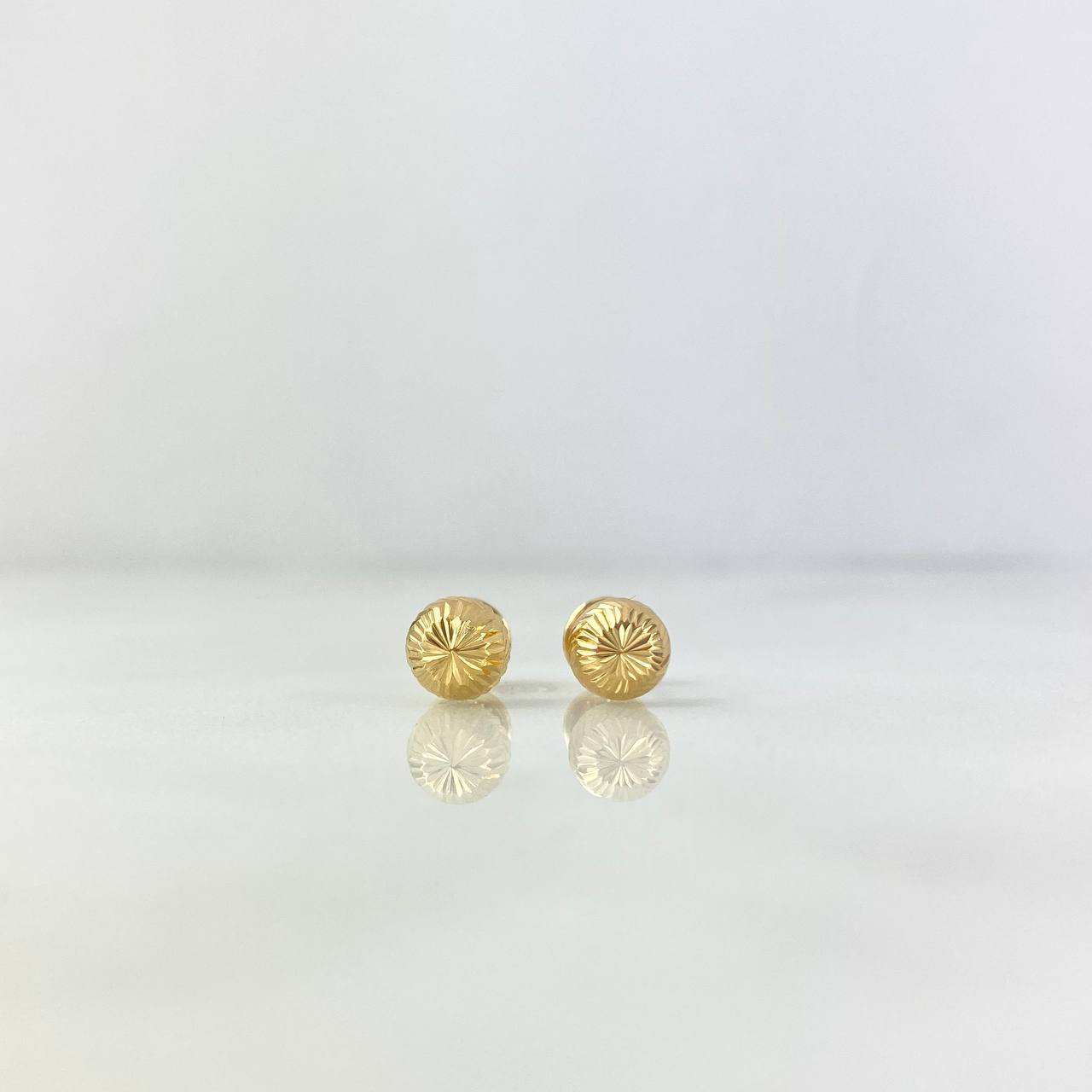 Topos Media Bola 0.75gr / 6mm Diamantada Oro Amarillo