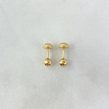 Topos Bola Diamantada 0.55gr / 4mm Oro Amarillo