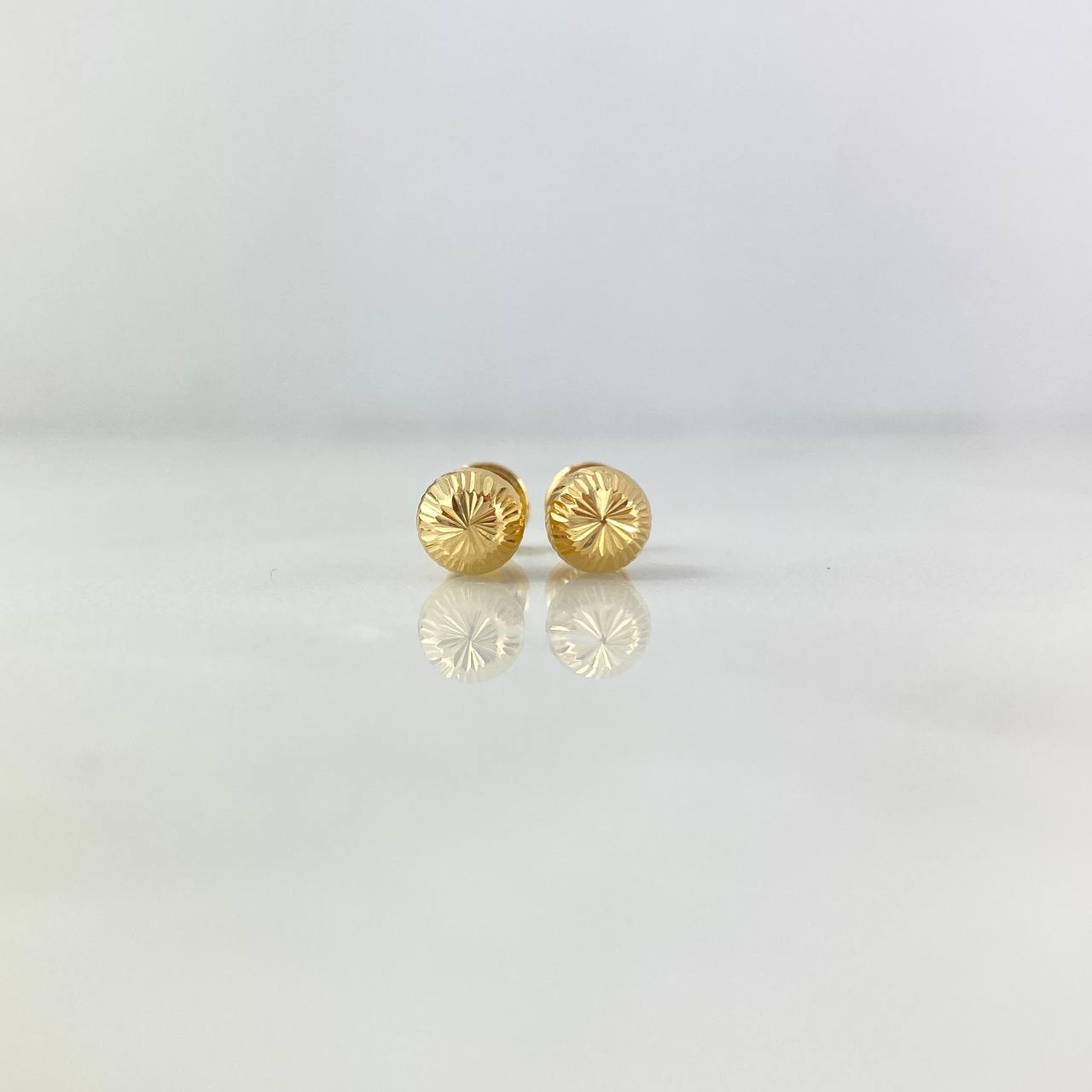 Topos Bola 7mm 0.95gr / Diamantada Oro Amarillo