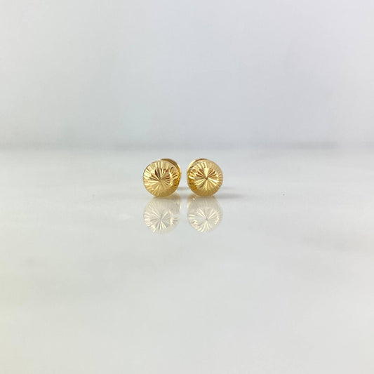 Topos Bola 6mm 0.7gr / Diamantada Oro Amarillo