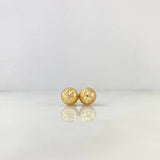 Topos Bola 1.5gr / 9mm Diamantada Oro Amarillo 18K