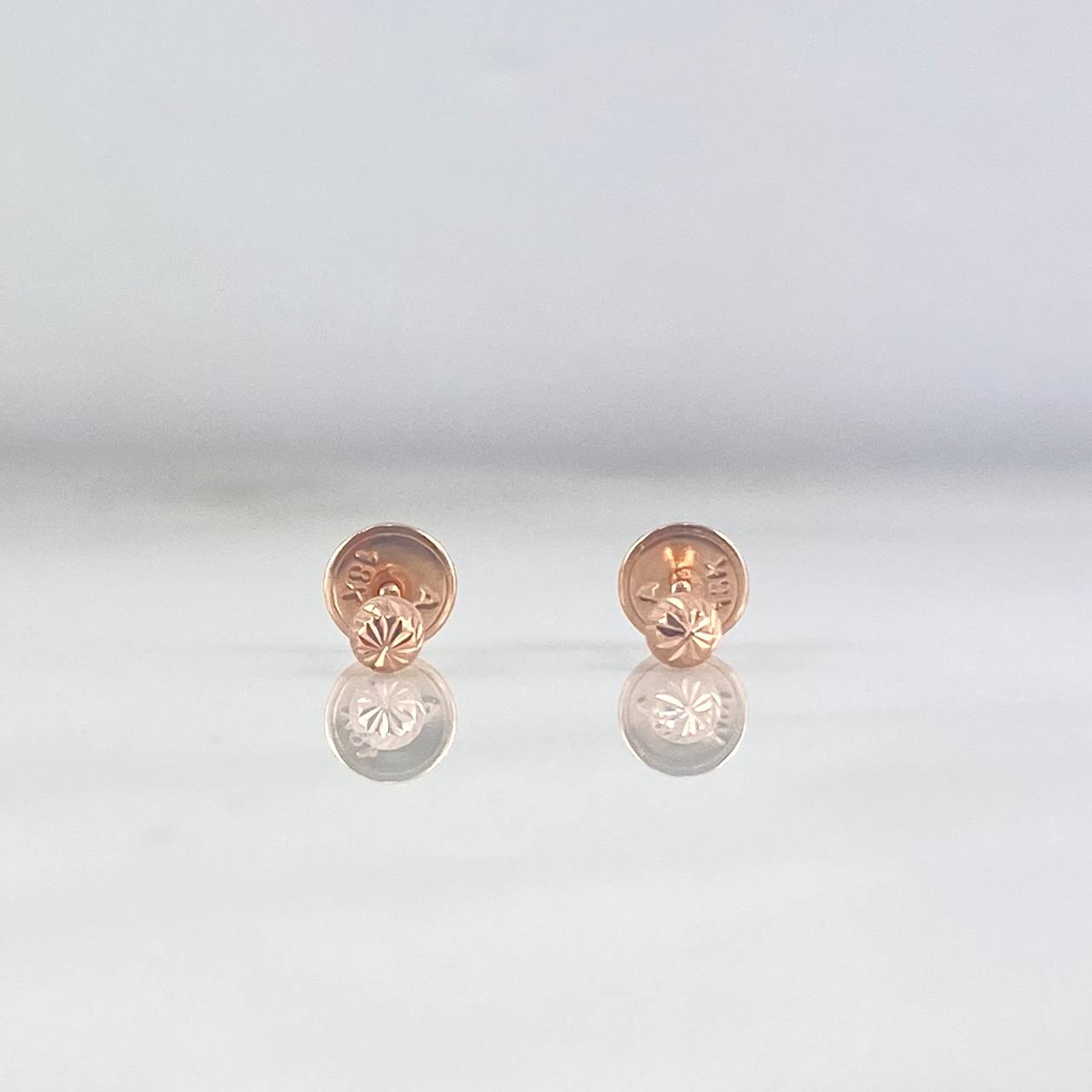 Topos Bola 3mm 0.45gr Diamantada Oro Rosa