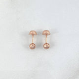 Topos Bola 4mm 0.55gr Diamantada Oro Rosa