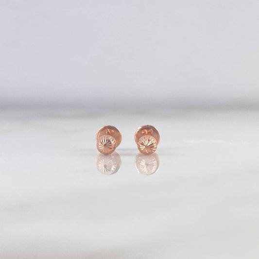 Topos Bola 4mm 0.55gr Diamantada Oro Rosa