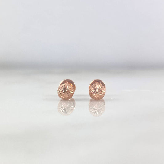 Topos Bola 5mm 0.65gr / Diamantada Oro Rosa