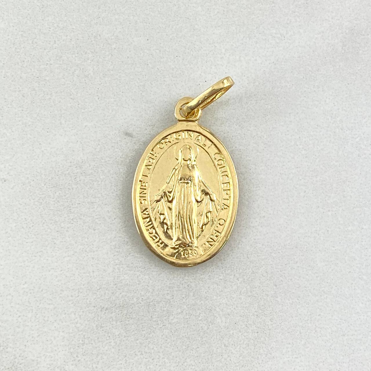 Dije Virgen Milagrosa 1.65gr / 2.8cm / Tambor Oro Amarillo ©