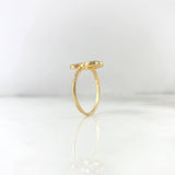 Anillo Silueta Oso TS 3.1gr / T8 3/4 / Circones Colores Oro Amarillo