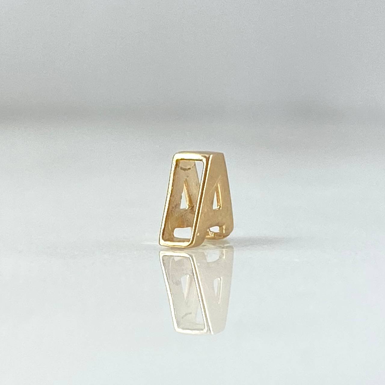 Herraje Letra A 0.3gr / 6mm / Tambor Oro Amarillo