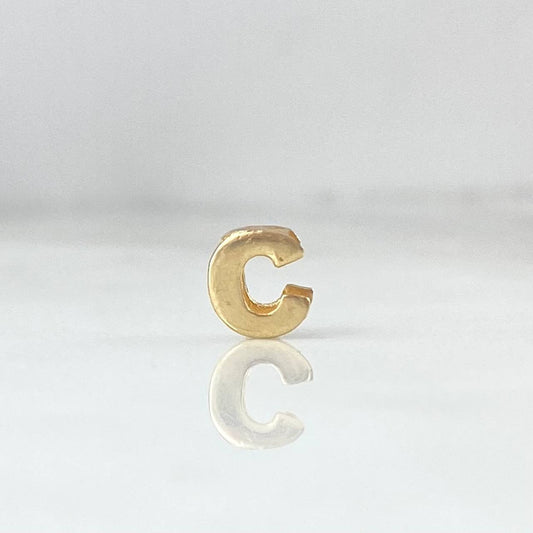 Herraje Letra C 0.25gr / 6mm / Tambor Oro Amarillo