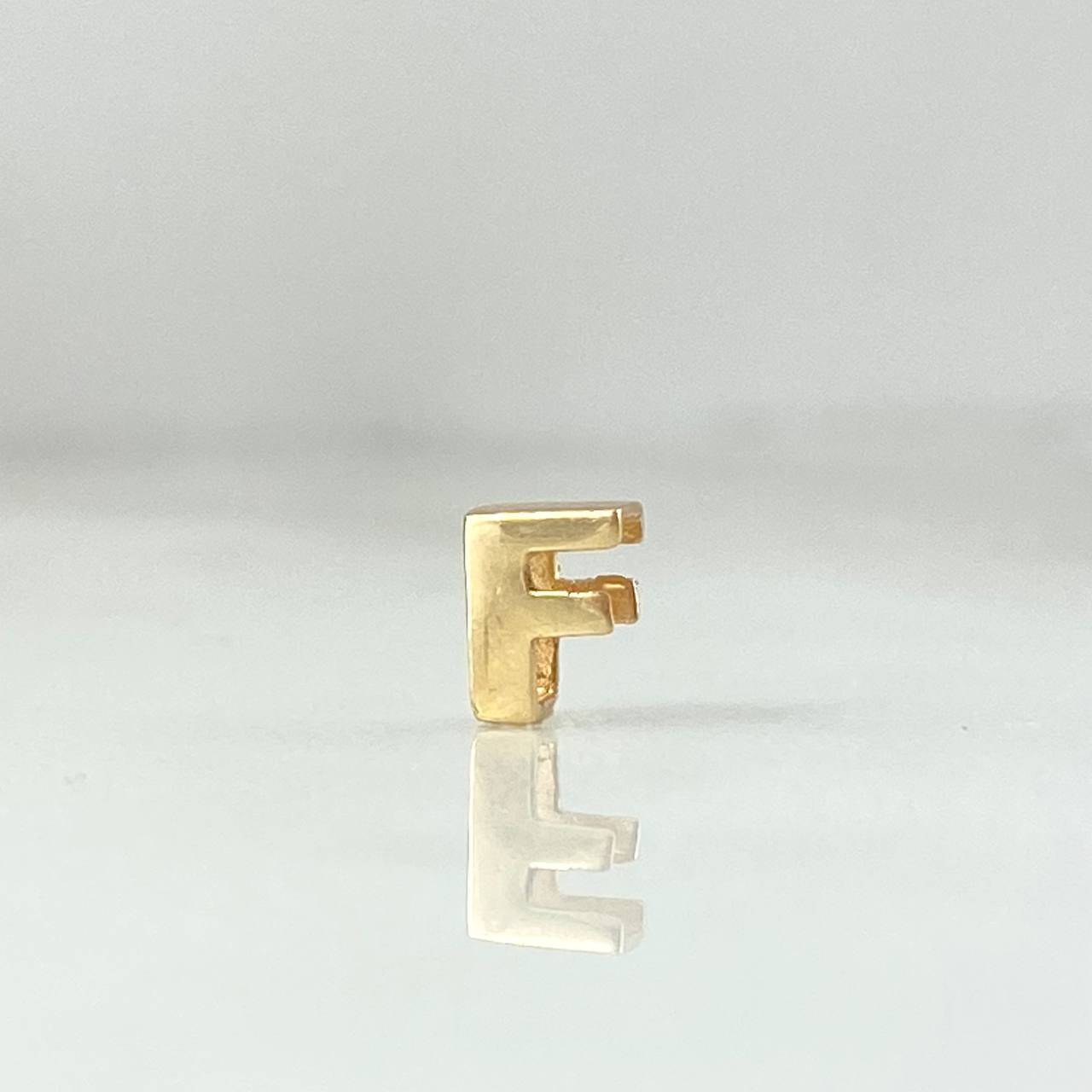 Herraje Letra F 0.25gr / 6mm / Tambor Oro Amarillo