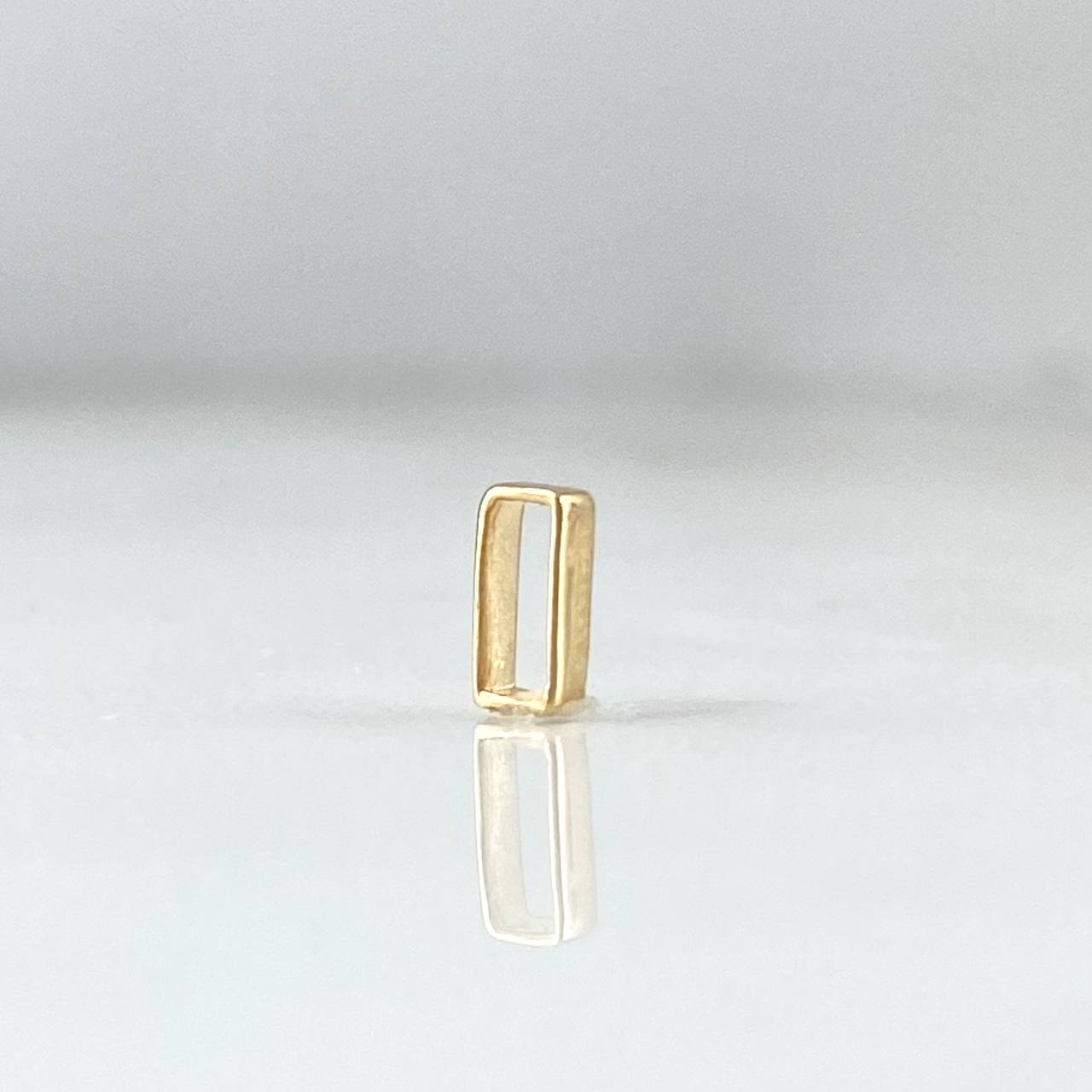 Herraje Letra I 0.2gr / 5mm Tambor Oro Amarillo 18K