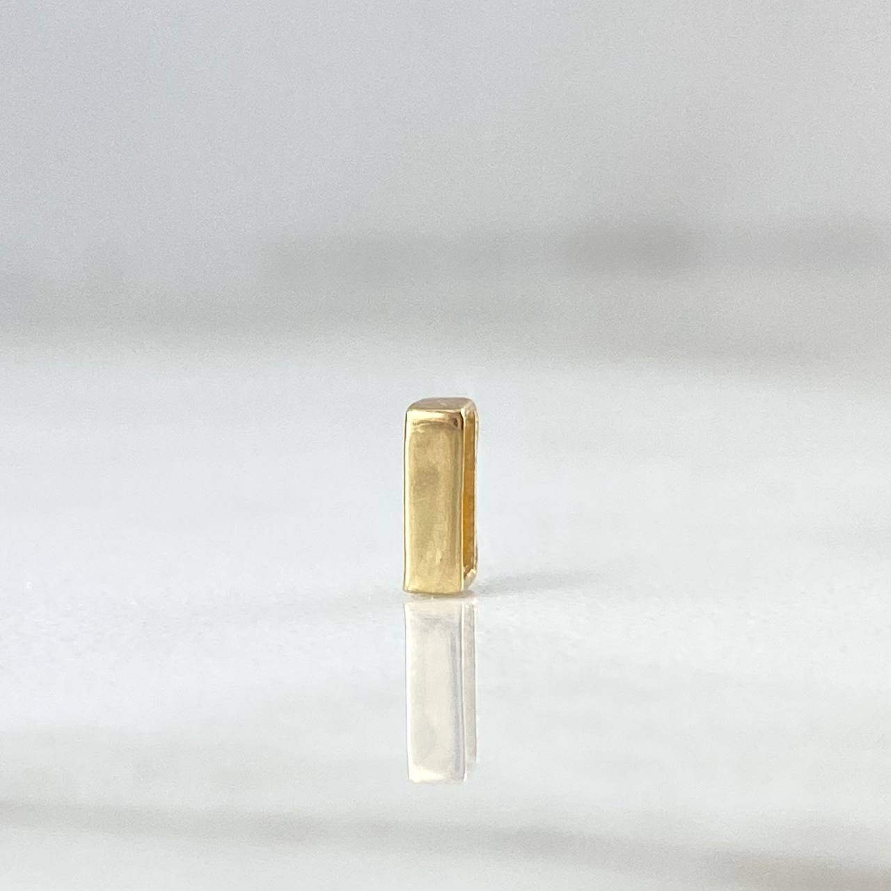 Herraje Letra I 0.2gr / 5mm Tambor Oro Amarillo 18K