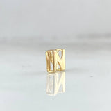 Herraje Letra N 0.4gr / 6mm / Tambor Oro Amarillo