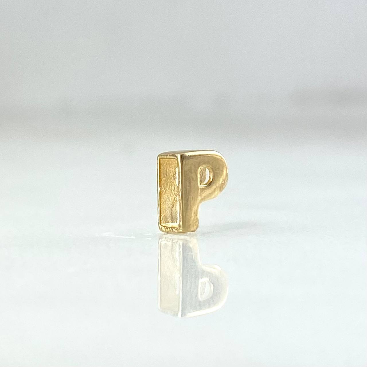 Herraje Letra P 0.3gr / 0.5cm / Oro Amarillo