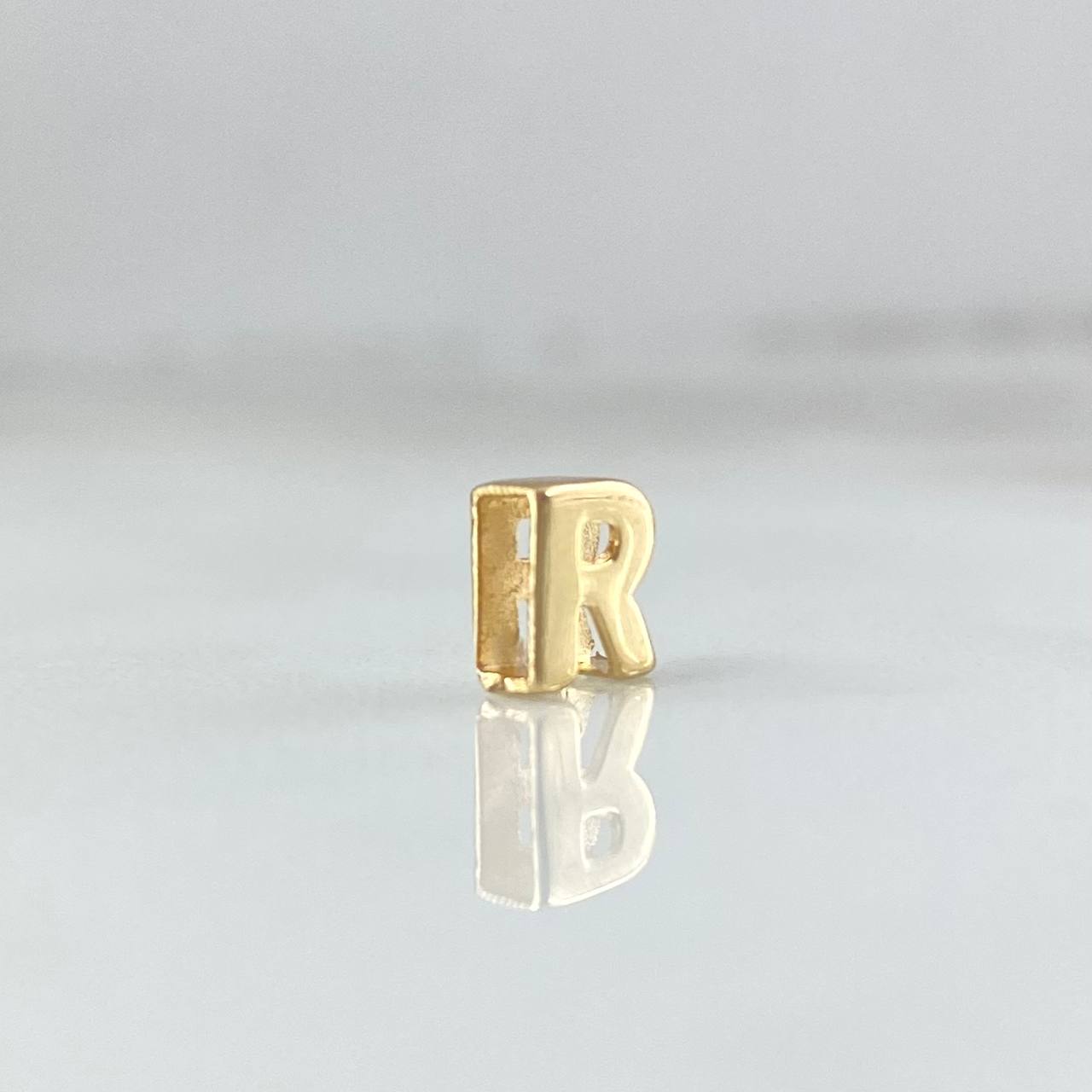 Herraje Letra R 0.35gr / 0.7cm / Oro Amarillo