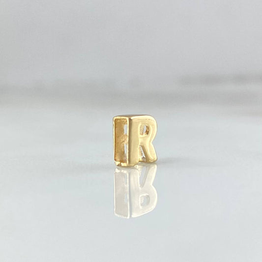 Herraje Letra R 0.35gr / 6mm Oro Amarillo 18K ©