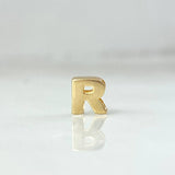 Herraje Letra R 0.35gr / 6mm Oro Amarillo 18K ©