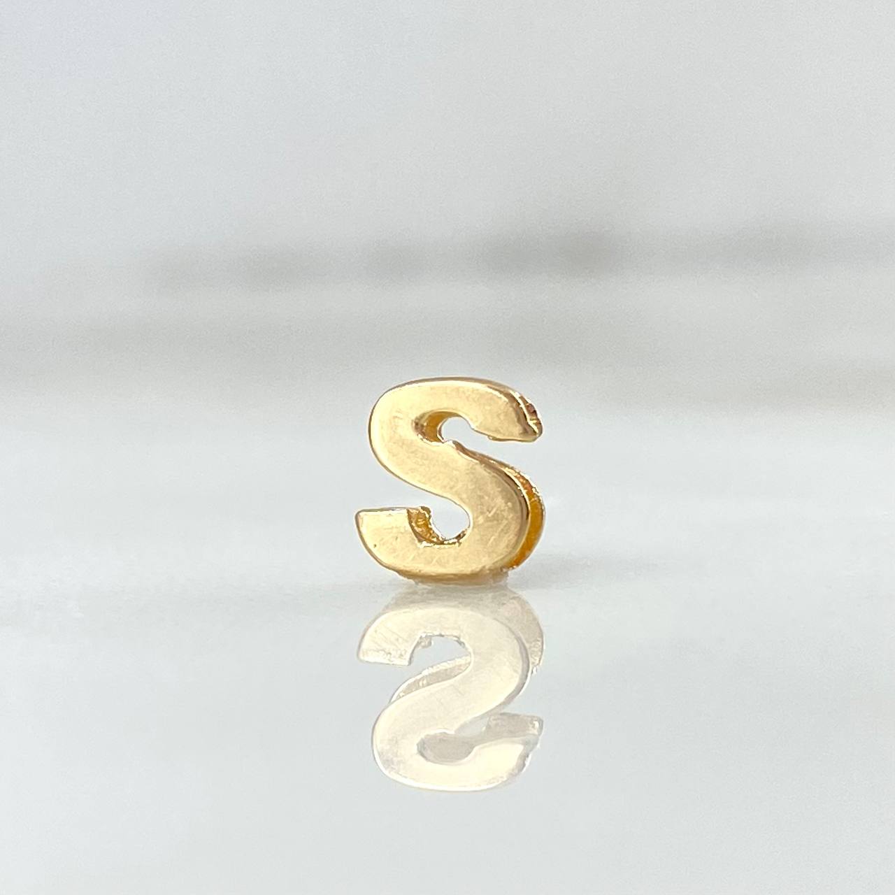 Herraje Letra S 0.25gr / 6mm / Tambor Oro Amarillo