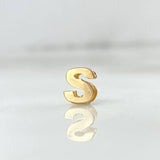 Herraje Letra S 0.25gr / 6mm / Tambor Oro Amarillo