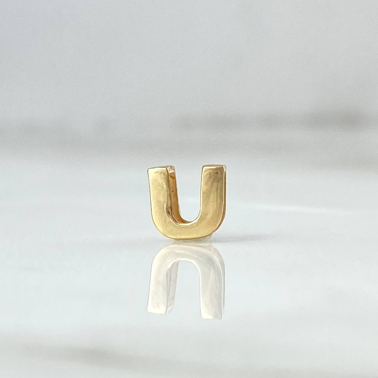 Herraje Letra U 0.35gr / 6mm / Oro Amarillo