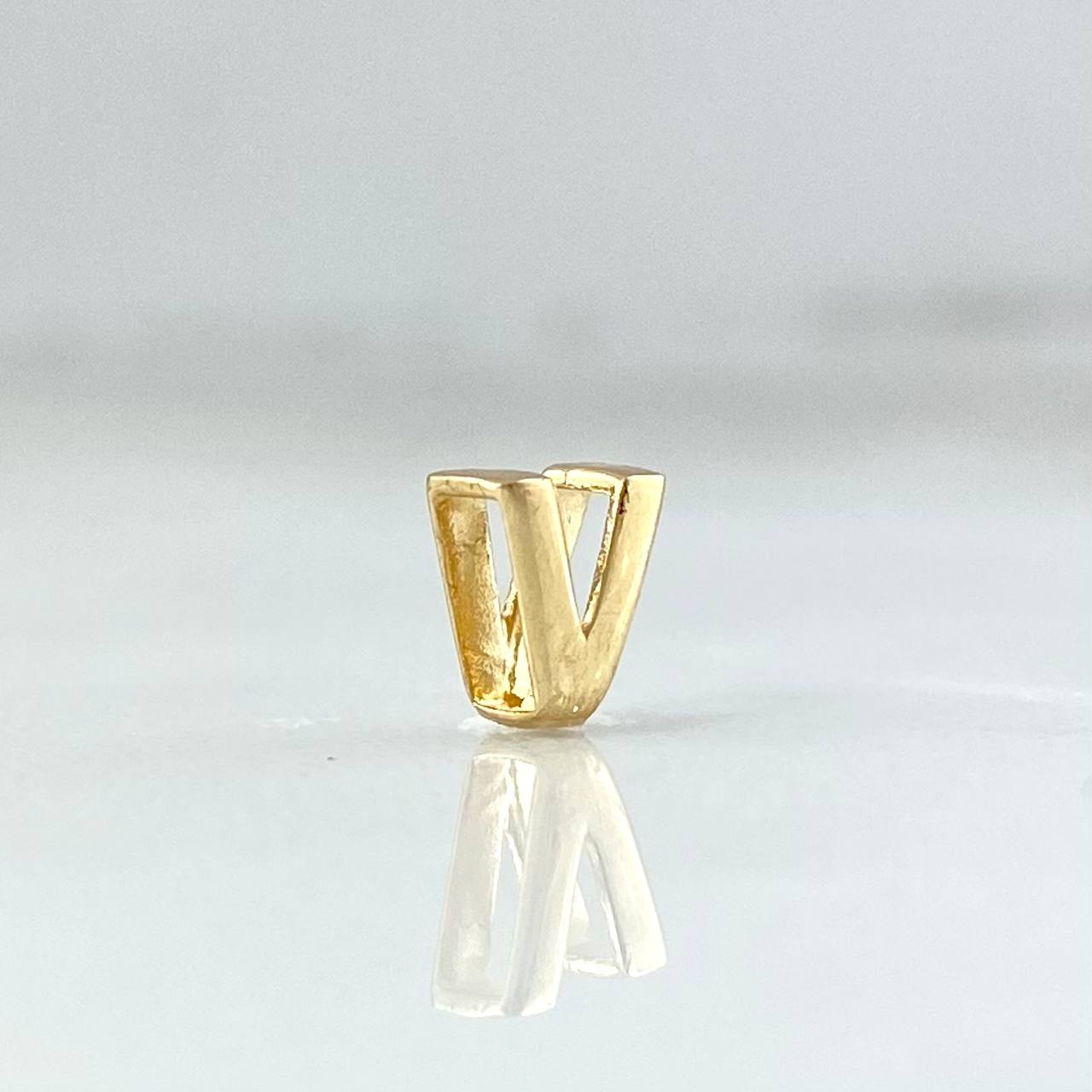 Herraje Letra V 0.25gr / 0.5cm / Oro Amarillo