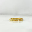 Anillo Triple Segmento 1.5gr / T6 1/2 / Circones Blancos Oro Amarillo