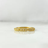 Anillo Triple Segmento 1.55gr / T9 / Circones Blancos Oro Amarillo