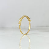 Anillo Corazones 1.15gr / T5 1/4 / Circones Blancos Oro Amarillo ©