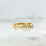 Anillo Infinitos 2.35gr / T6 / Circones Blancos Oro Amarillo ©