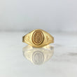 Anillo Sello Virgen Milagrosa 1.85gr / T8 1/2 / Estrellas Oro Amarillo