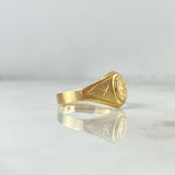 Anillo Sello Virgen Milagrosa 1.85gr / T8 1/2 / Estrellas Oro Amarillo