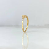 Anillo Serpiente 1.8gr / T6 / Circones Blancos Verdes Oro Amarillo