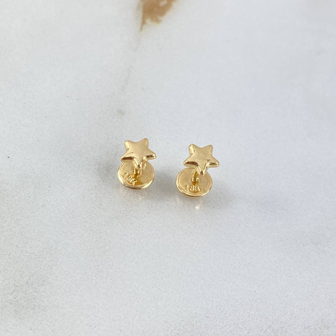 Topos Estrella 0.5gr Lisa Oro Amarillo 5mm