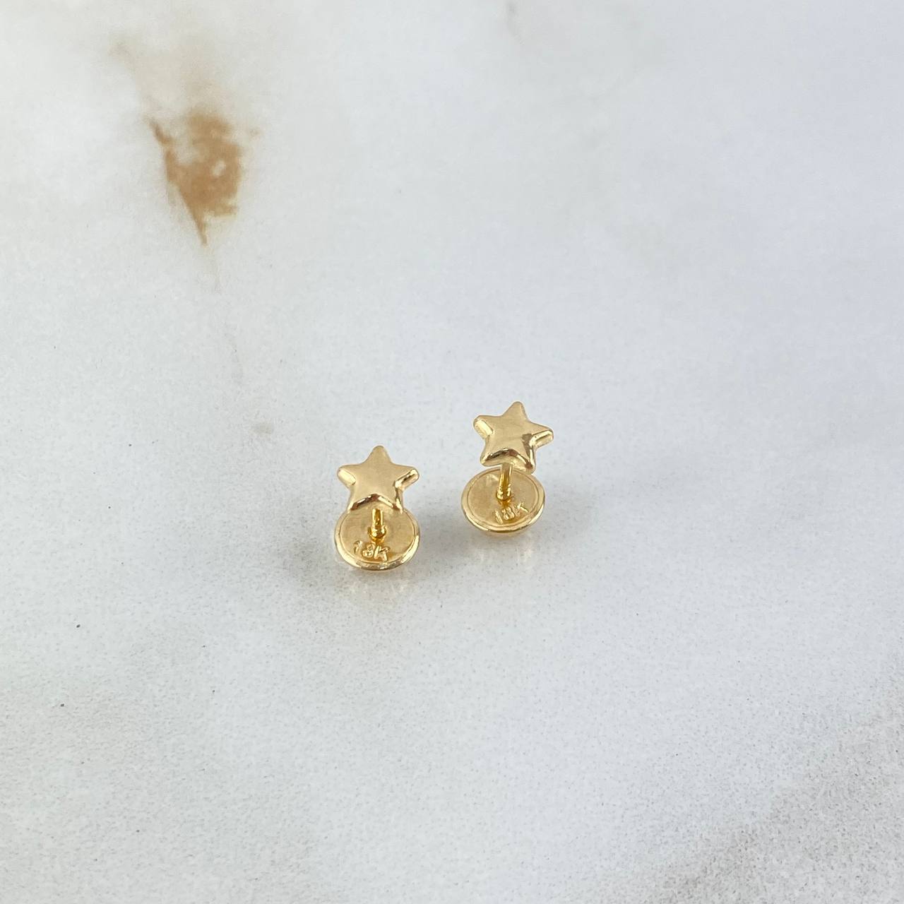 Topos Estrella 0.5gr Lisa Oro Amarillo 5mm