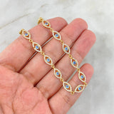 Pulso Ojo Místico 5.1gr / 19cm / 5.5mm Circones Blancos-Azules Oro Amarillo *