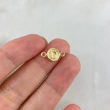 Herraje Letra D 0.3gr / 1.4cm / Circular Oro Amarillo