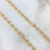 Cadena GC 15.2gr / 65cm / 6mm Diamantada Oro Amarillo